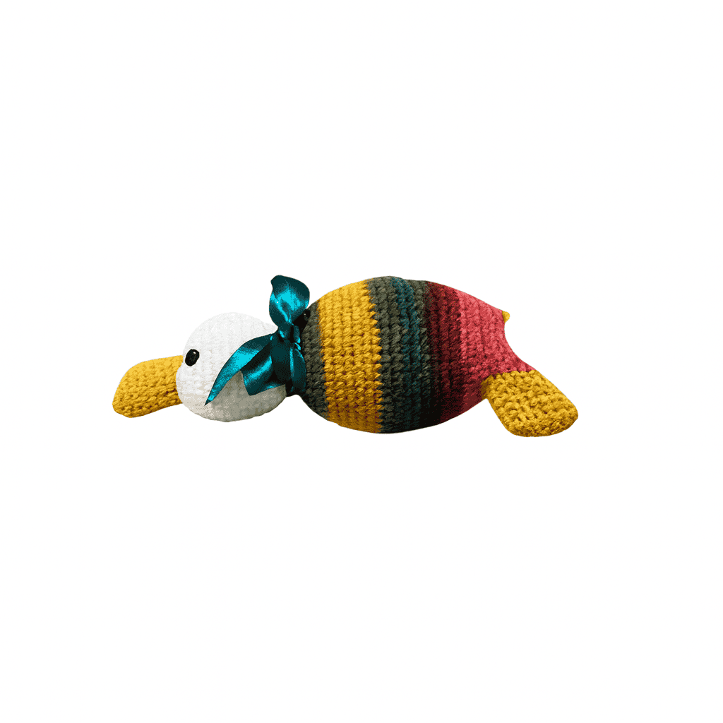 Handmade crochet duck detail closeup | Unique Treasures