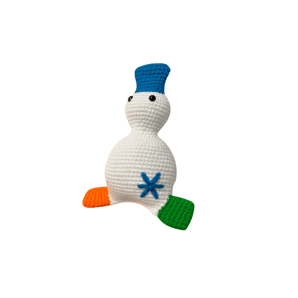 Handmade crochet duck back view | Unique Treasures