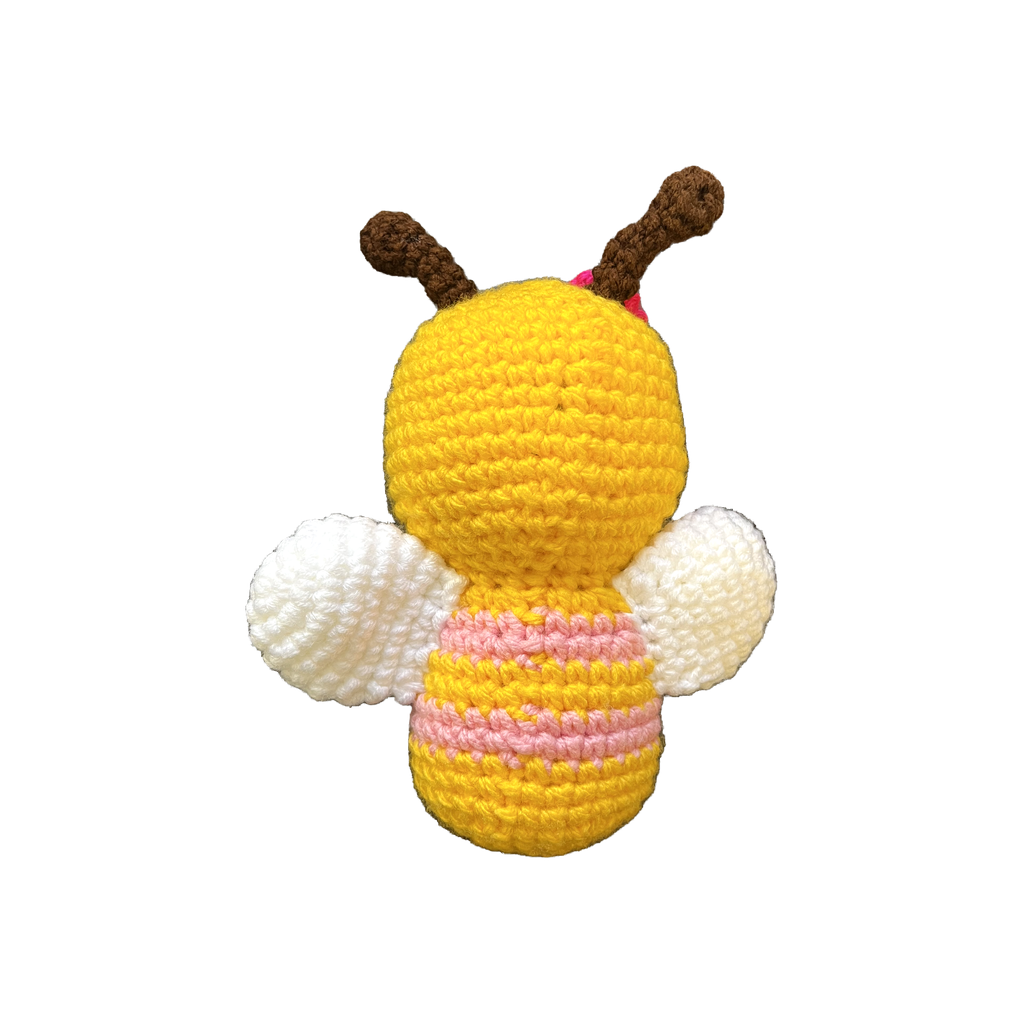 Handmade crochet Bee detail view | Unique Treasures