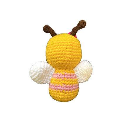 Handmade crochet Bee detail view | Unique Treasures