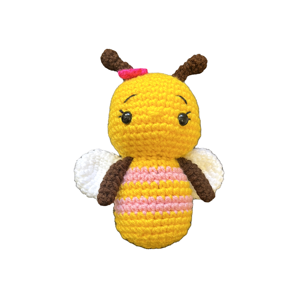 Handmade crochet Bee front view | Unique Treasures