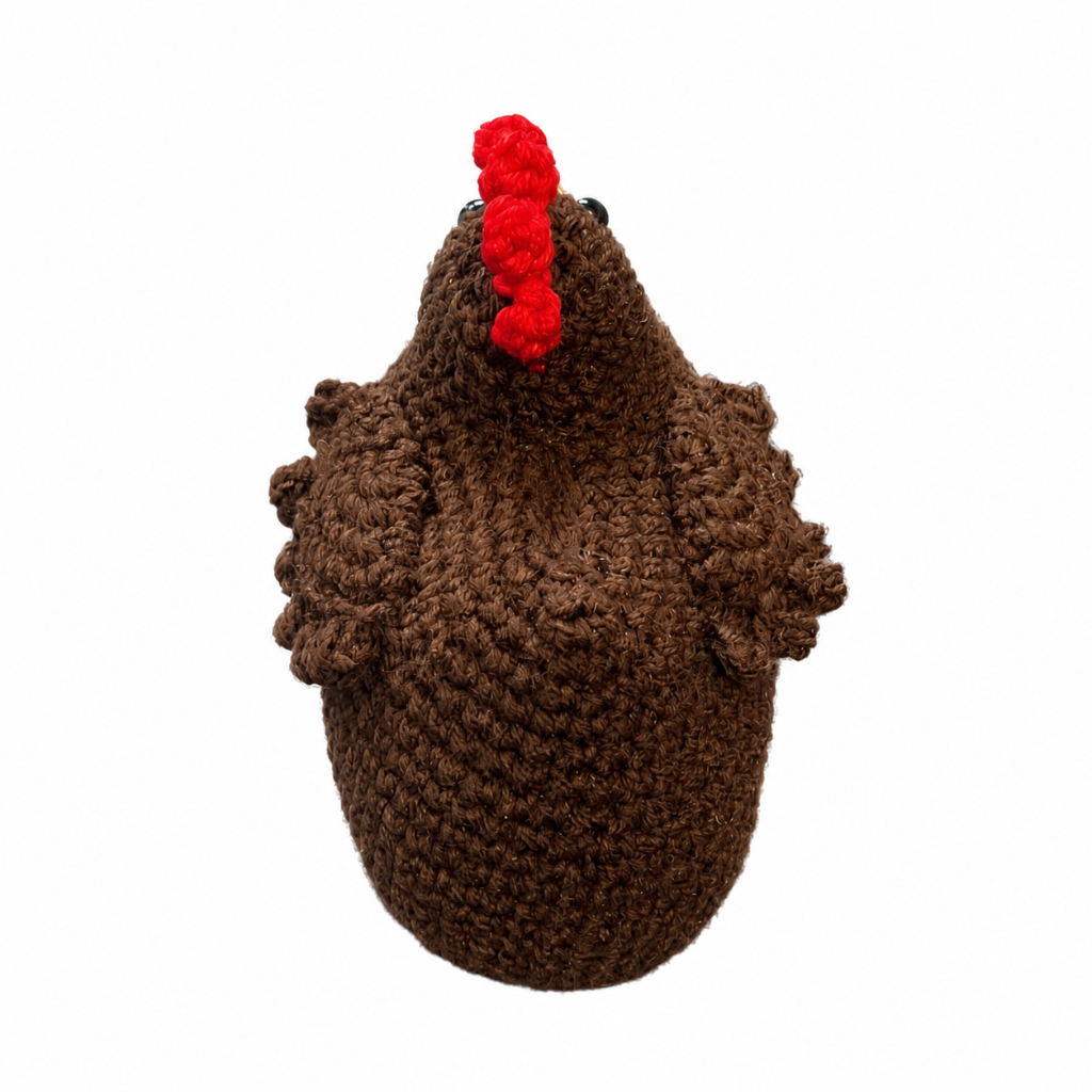 Handmade crochet Little Farm Hens detail view | Unique Treasures
