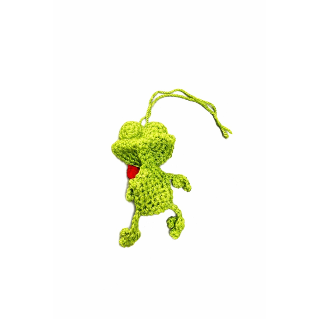 Crochet Frog Car Charm