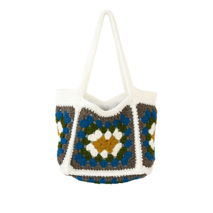 Handmade crochet geometric stitch handbag view 11 | Unique Treasures