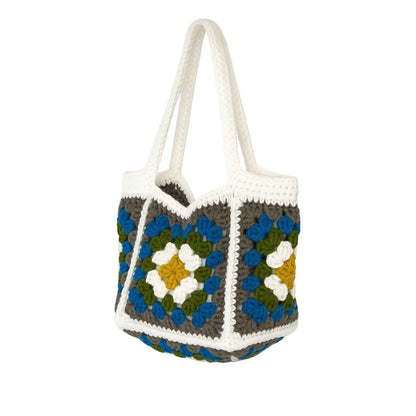 Handmade crochet geometric stitch handbag view 12 | Unique Treasures