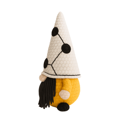 Handmade crochet gustav the gnome detail closeup | Unique Treasures