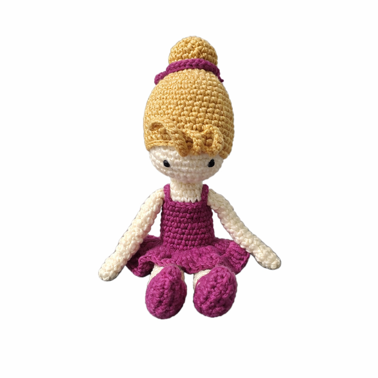 Handmade crochet ballerina top view | Unique Treasures