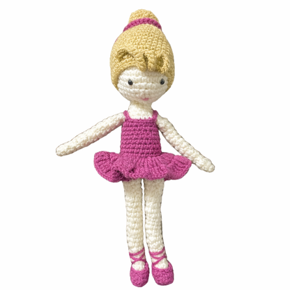 Handmade crochet ballerina in context | Unique Treasures