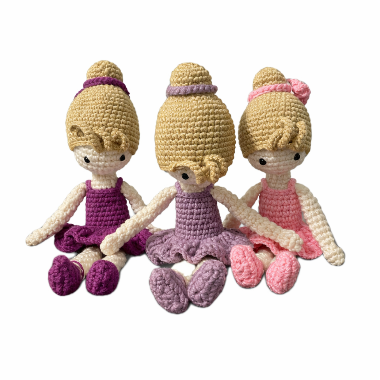 Handmade crochet ballerina view 9 | Unique Treasures