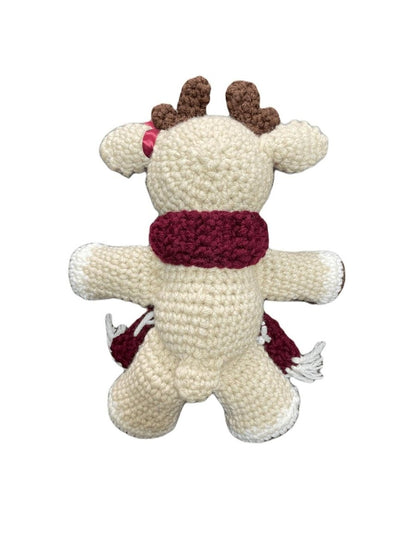 Handmade crochet reindeer in context | Unique Treasures