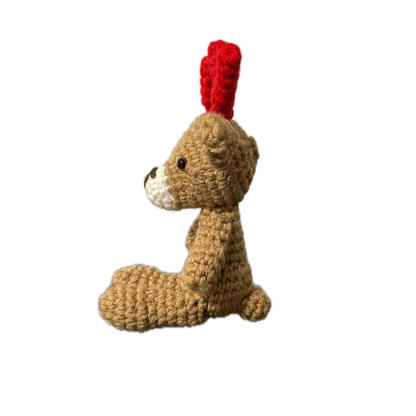 Handmade crochet reindeer side angle | Unique Treasures