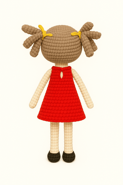 Handmade crochet mila twirl side angle | Unique Treasures