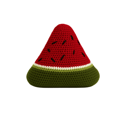 Handmade crochet sweetie slice - the watermelon slice detail closeup | Unique Treasures