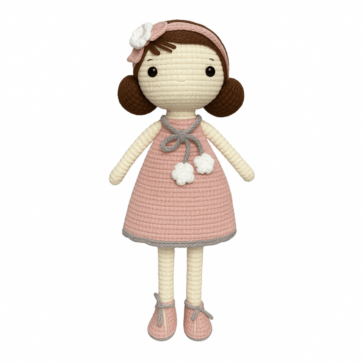 Handmade crochet the belle crochet dolls front view | Unique Treasures