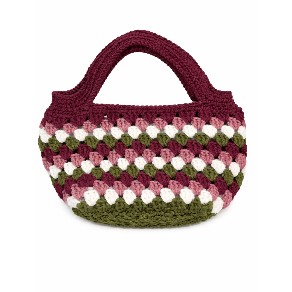 Wildberry Bag - handmade crochet bag by Unique Treasures