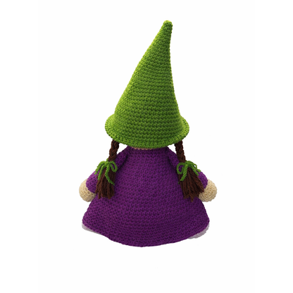 Handmade crochet Willow the Forest Witch side angle | Unique Treasures